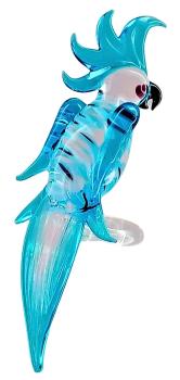 Preview: höhenverstellb. Orchideenstab, Kakadu mit geschl. Flügel (transp.-hellblau) Preview: höhenverstellb. Orchideenstab, Kakadu mit geschl. Flügel (transp.-hellblau)